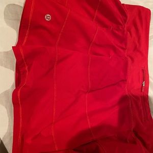 Lululemon pace rival red skirt